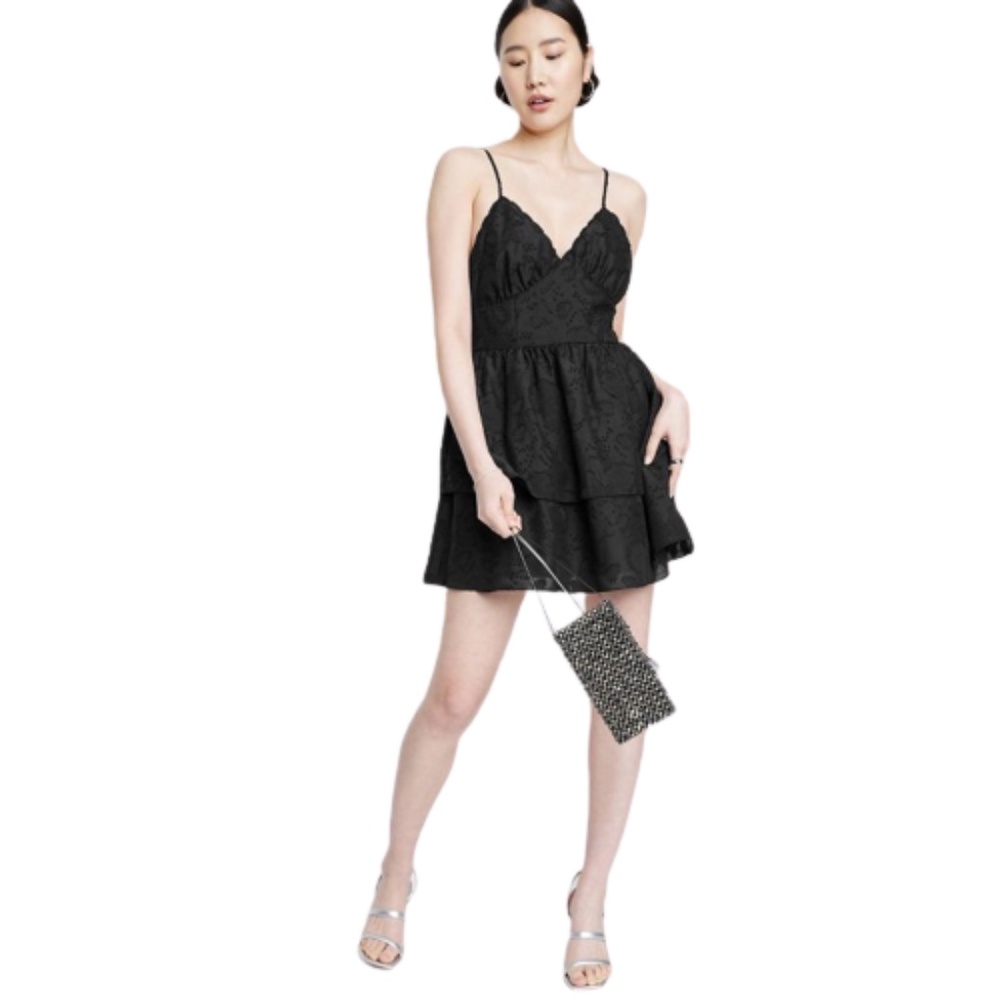 NWT Sleeveless Tiered Fit & Flare Dress M